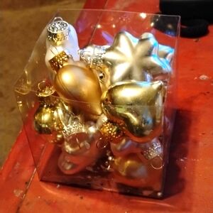 Beautiful gold and silver ornaments